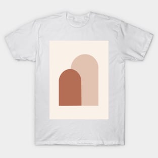 Abstract minimalist Illustration Poster Pastel Tones Decorative T-Shirt